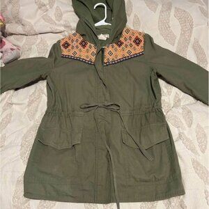 Flying Tomato Olive Green Button-Up Shirt